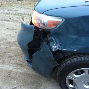 My Scion Xb when I got into accident. I took it to Visalia Auto Body for repairs.