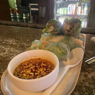 Spring rolls were out of this world.