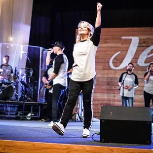 Pastor Karen Robertson invites V1 to go deeper in worship.