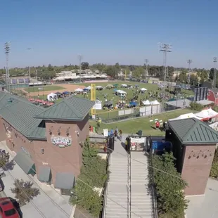 View of Rawhide Ballpark during the Taste Makers event which featured food from the town, aerial show and much more!
