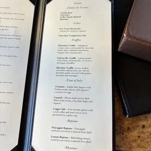 Dessert Menu 12/2023