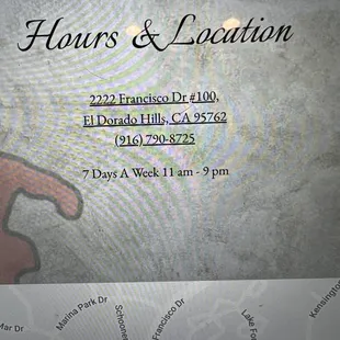 hours and location
