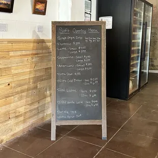 Full menu coming soon