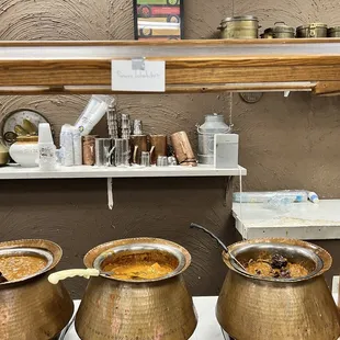a variety of bowls of food