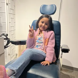 Our 4 yo patient was a star for her first eye exam.