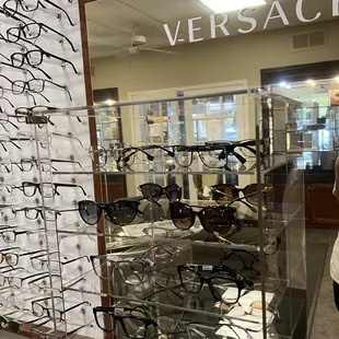 Optical: we  huge selection for kid and adult eyewear; Rayban, Versace, Prada, Michael Kor, Gucci, Saint Laurent, Coach, Oakleys, and more