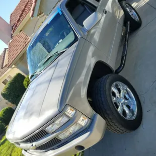 Super clean yukon that we installed windshield on.