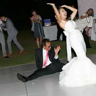 Visionari doing what they do best! Capturing priceless moments like when my dad did the splits