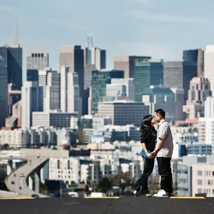 Engagement photo by Visionari taken in San Francisco (Potrero Hill).