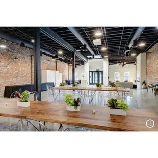 Our space is flexible and open! We will customize to your needs!