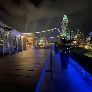 View from outdoor rooftop