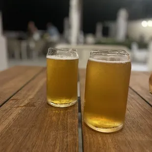 Blonde ale on draft