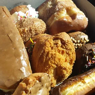 a box of assorted donuts