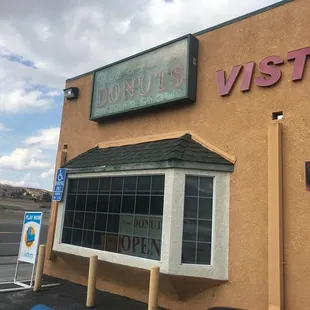 the front of the building