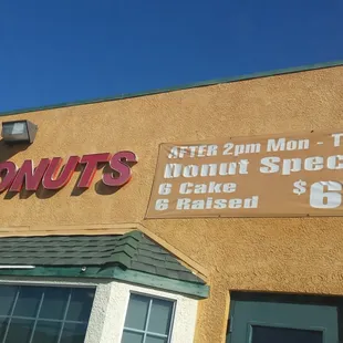 the front of the building