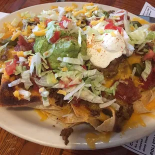 Nachos located on the appetizer part of the menu. Was delicious! Was a lot of food I had plenty of leftovers.