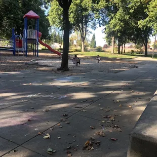 Sand pit with kiddie rides :)