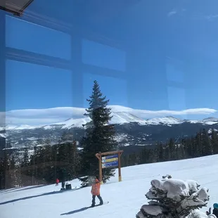 a person on a ski slope