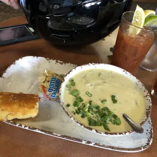 Broccoli soup combo $15