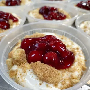 Cherry Cheesecake Pudding.