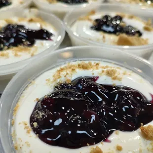 Blueberry Cheesecake Pudding.