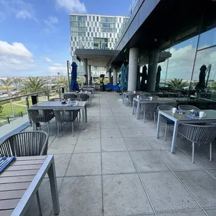 Outside terrace seating