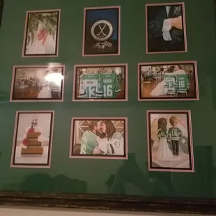 Our hockey themed wedding photos!