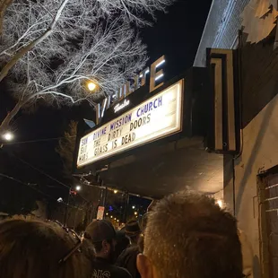 a crowd of people outside