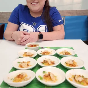 Delicious food with an amazing woman.