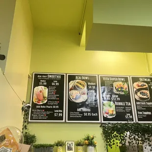 Updated menu