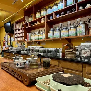 Complimentary tea tasting