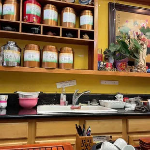 wide collection of teas!