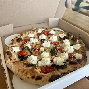 Bianca pizza with ricotta