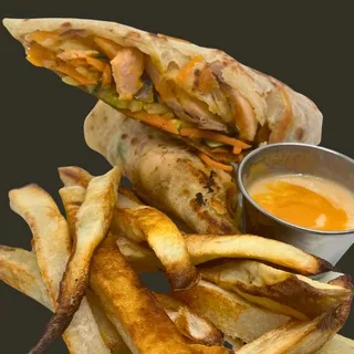 Salmon and Veggie Crepe