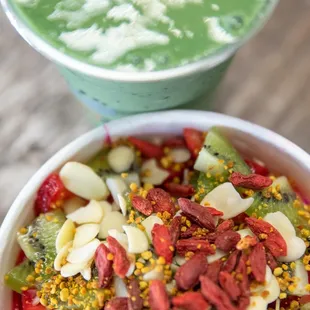 a bowl of fruit and vegetables