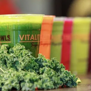 Fresh smoothies and juices