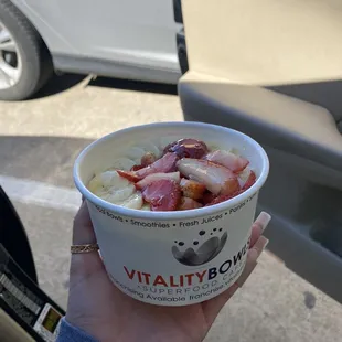 i always get the Breakfast Bowl with peanut butter inside!I&apos;ve tried other places that makes açaí bowls and nothing can top Vitality Bowl!