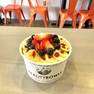 Vitality Bowl with blueberries