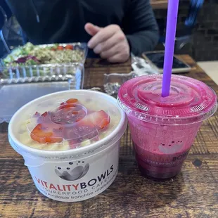 The Vitality Bowl and The Intensifier Juice
