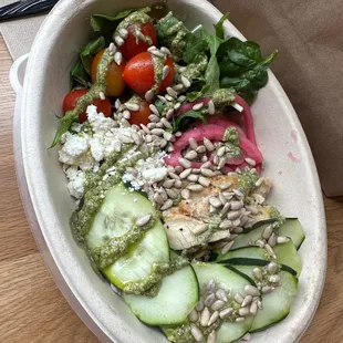 I got the Power Pesto Chicken Bowl sooo fire