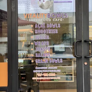 the front door of the store