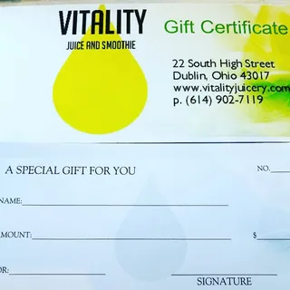 GIFT CERTIFICATES
