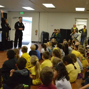 Red Ribbon Week Five Ways To Say No Presentation at Woodland Christian School