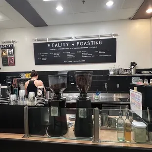 a woman preparing food