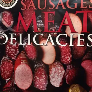 sausages and meat delicacies