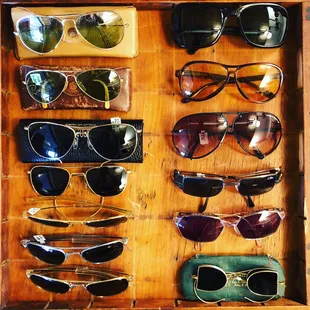 A small sampling of our restored vintage eyewear and sunglasses.