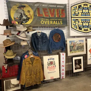 Vintage hats and Levi's jackets