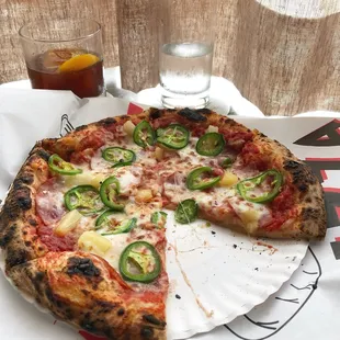 a slice taken out of it
