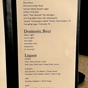 Beer List