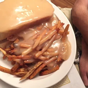 a plate of fries and a cheeseburger